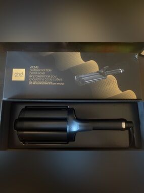 GHD Professional Triple Barrel Hair Waver in Black